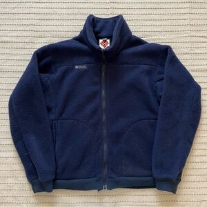 Vintage 80s Columbia orange label fleece jacket